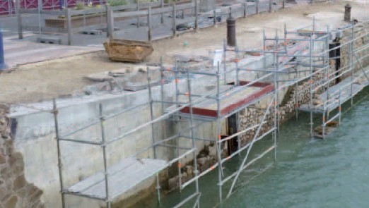 Le quai du Port Fidèle en restauration